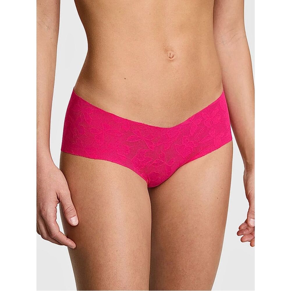 Victoria’s Secret PINK No Show Hot Pink Cheeky Panties NEW